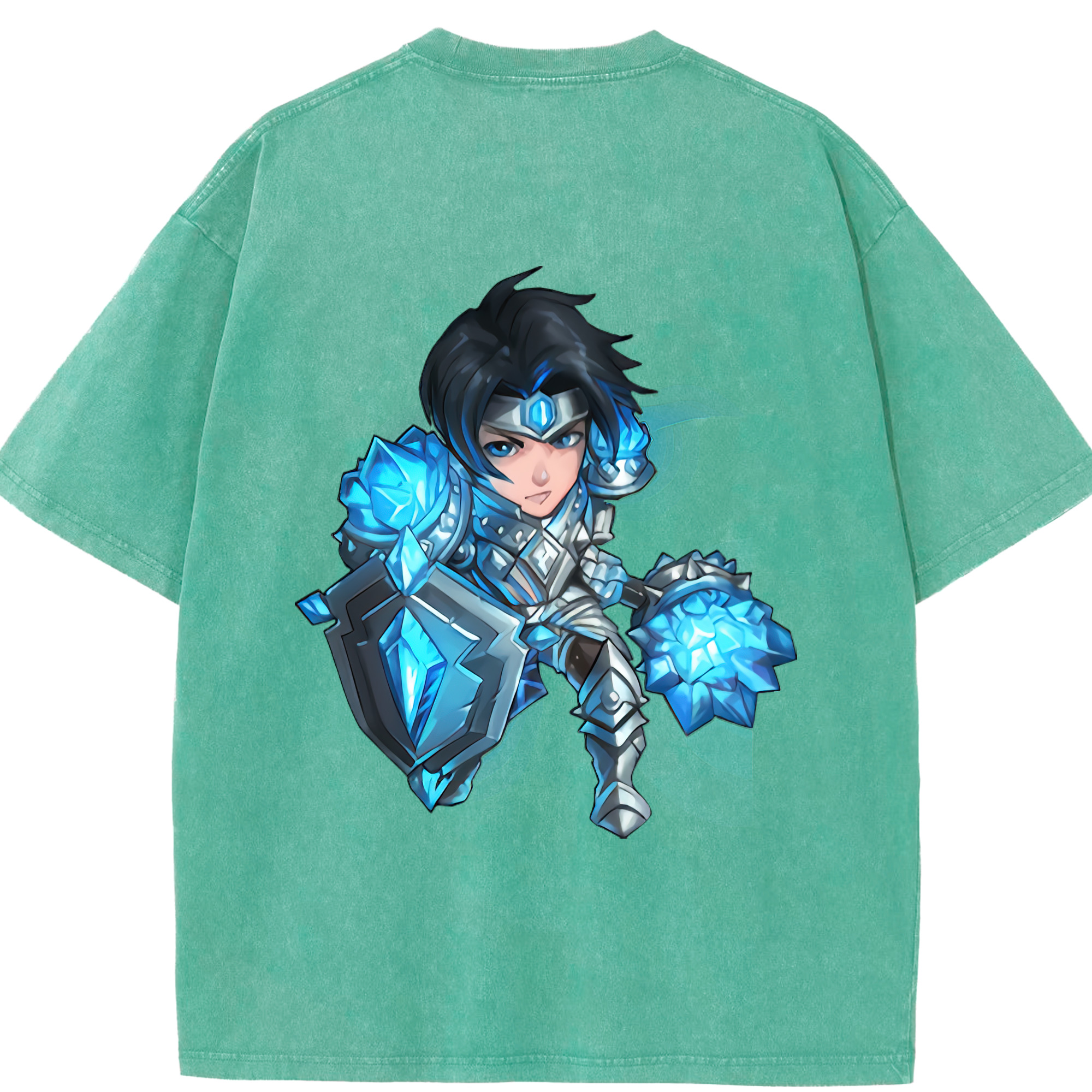 リーグ・オブ・レジェンド League of Legends LOL 綿100% ヴィンテージ風 半袖Tシャツ（背面プリント）